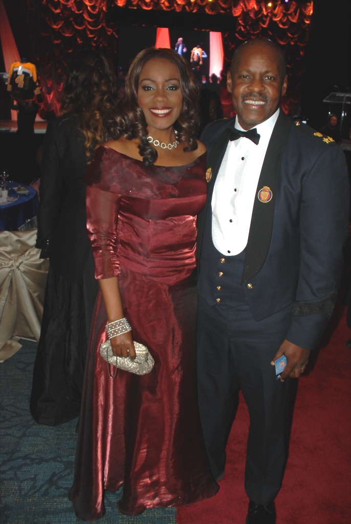 Vanessa pictured with new Chief of Police of Toronto, at the Harry Jerome 2015 Awards